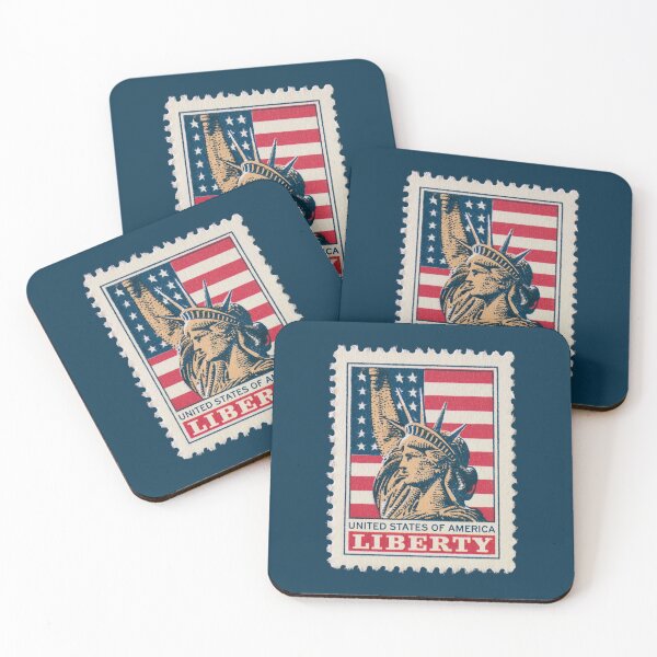 Item preview, USA - Vintage Stamp Illustration designed and sold by GoodOldVintage.