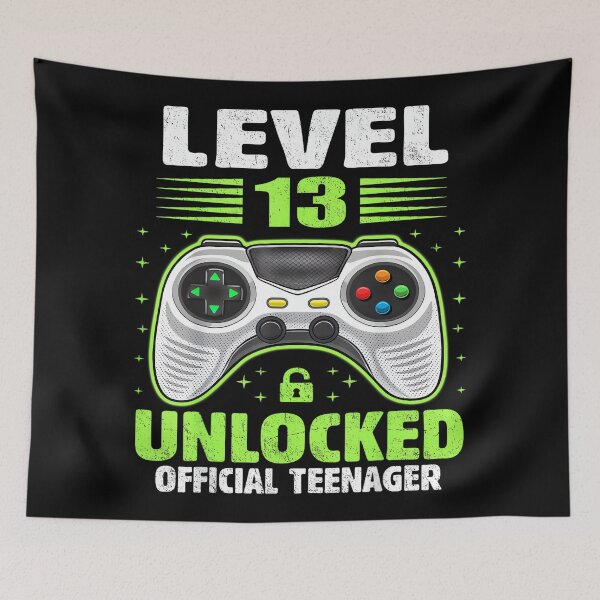 Item preview, Official Teenager 13th Birthday Level 13 Unlocked designed and sold by JanetteNWillis.