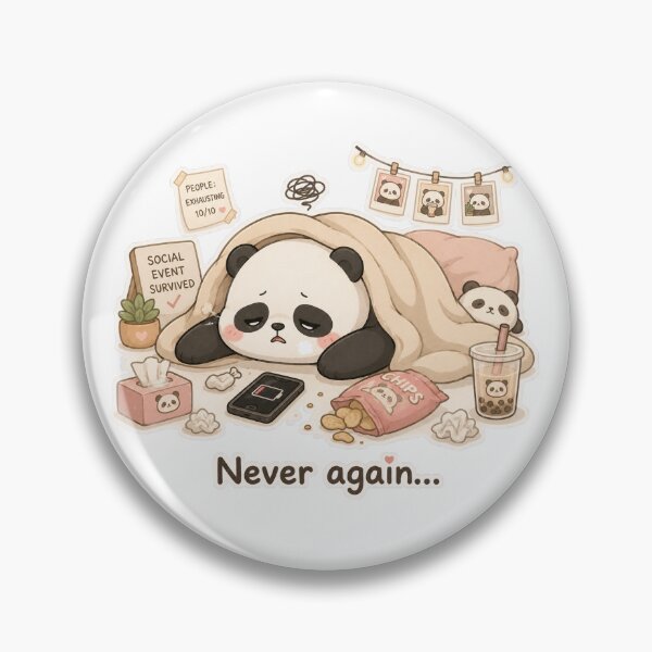 Item preview, Panda Social Recovery Introvert Cute Mood designed and sold by Sadia  Jannat.