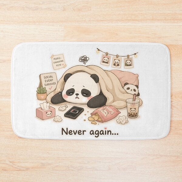 Item preview, Panda Social Recovery Introvert Cute Mood designed and sold by Sadia  Jannat.