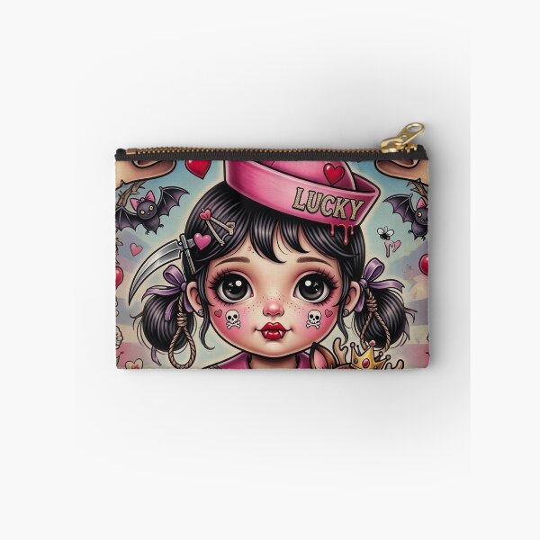 Item preview, Sweet little nightmares – Dark Kawaii Pin-Up | Tattoo Style Art designed and sold by Piagor.