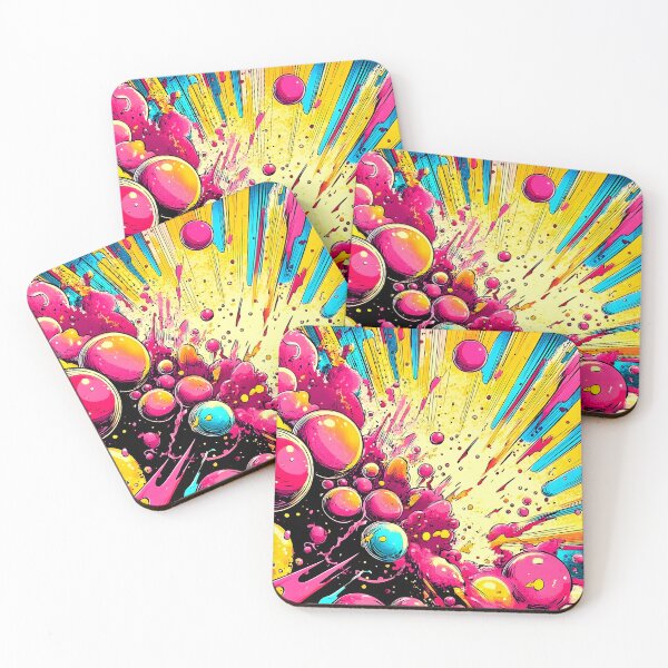 Item preview, Pop Art Comic Book-Style Colorful Abstract Designs designed and sold by DEC02.