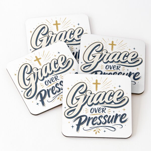 Item preview, Grace Over Pressure Christian Faith Quote designed and sold by NaphDesigns.