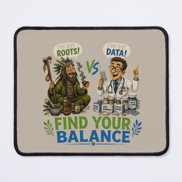 Item preview, Find Your Balance – Funny Shaman vs Doctors Design designed and sold by Aimetoi.