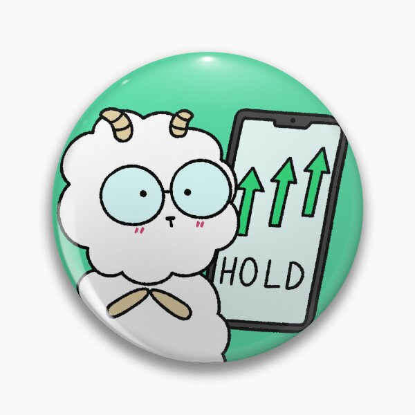 Item preview, Funny Stock Market Sheep | HODL Crypto & Trading Sticker designed and sold by ubborn.