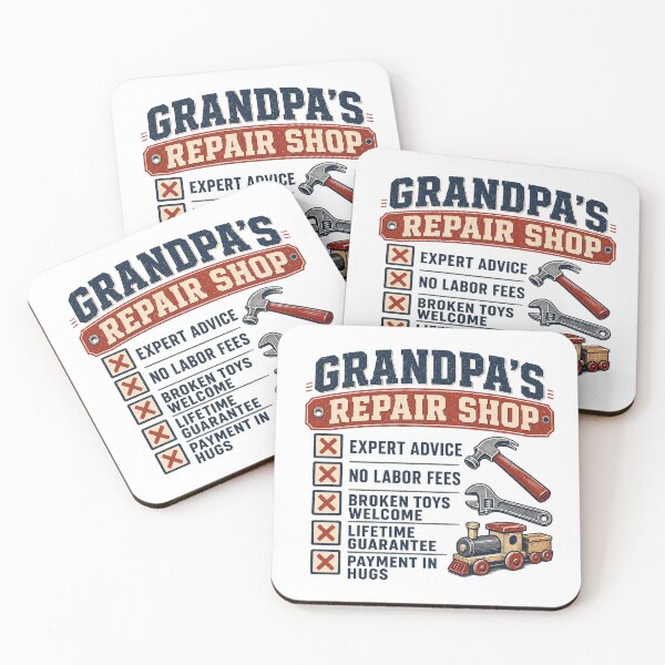 Item preview, Grandpas Repair Shop Payment In Hugs Vintage Sign designed and sold by chattsuede.