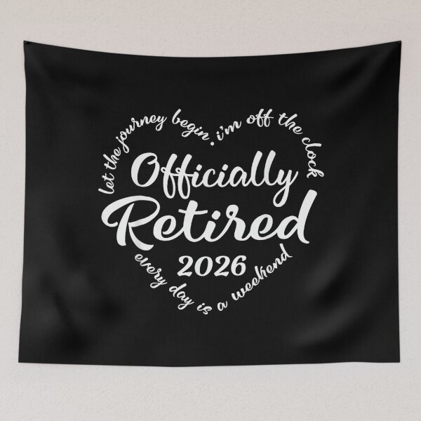 Item preview, Officially Retired 2026 Heart Shirt for Women Retirement designed and sold by JanetteNWillis.