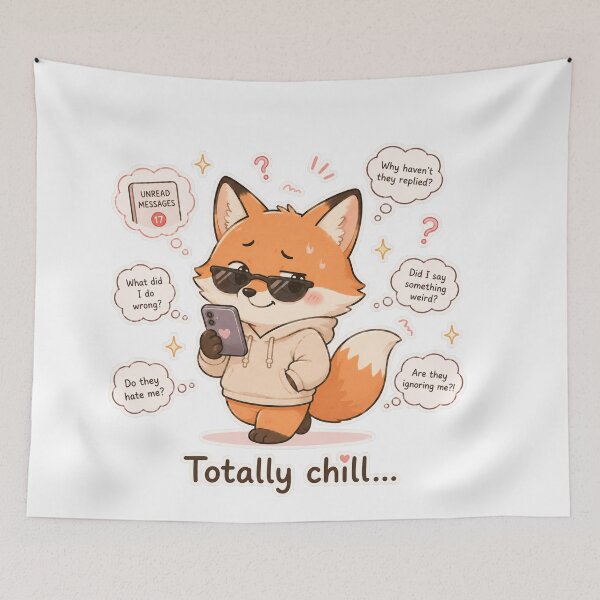 Item preview, Fox Mixed Signals Funny Relationship Mood designed and sold by Sadia  Jannat.