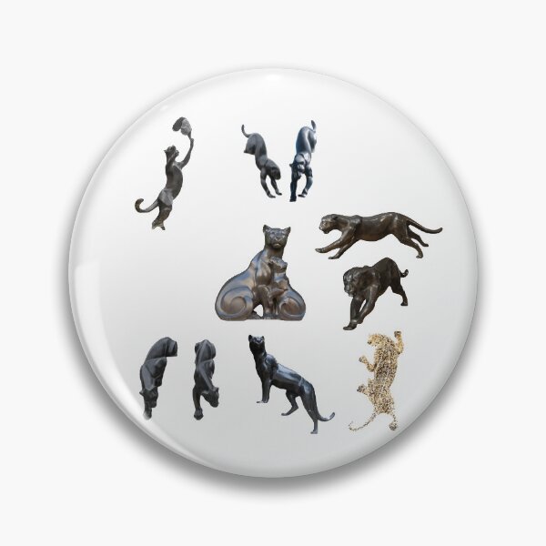 Item preview, All Panther Statues (Sticker Pack) designed and sold by Mikaela Dawn.