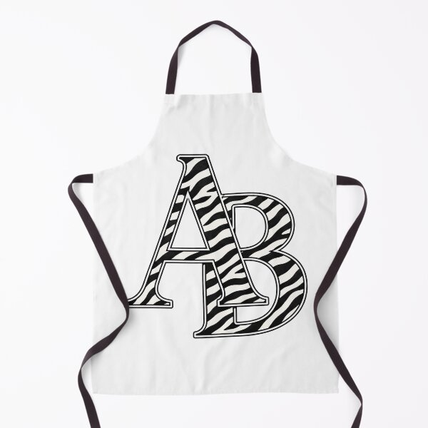 Item preview, Zebra Print AB Initials Monogram Letter Design designed and sold by NaphDesigns.