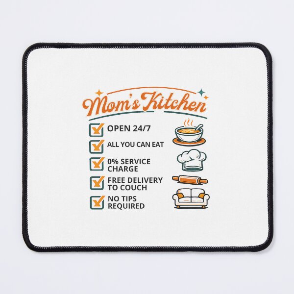 Item preview, Mom's Kitchen Open 24/7 Humorous Retro Gift designed and sold by chattsuede.