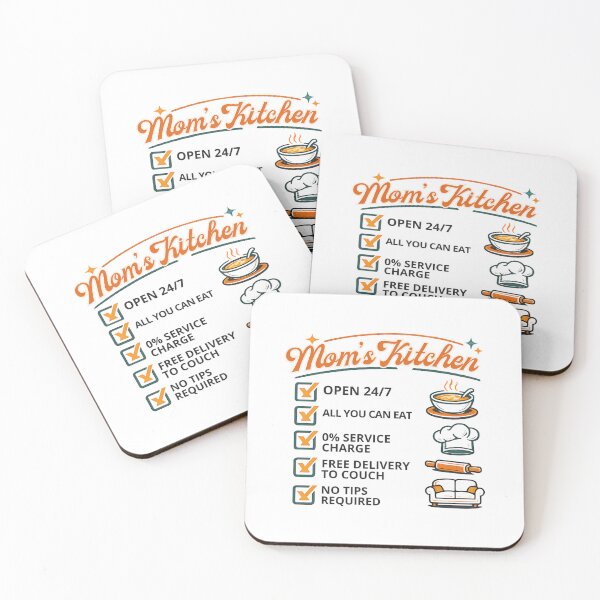 Item preview, Mom's Kitchen Open 24/7 Humorous Retro Gift designed and sold by chattsuede.
