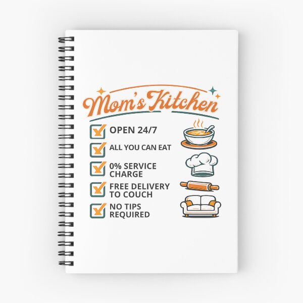 Item preview, Mom's Kitchen Open 24/7 Humorous Retro Gift designed and sold by chattsuede.
