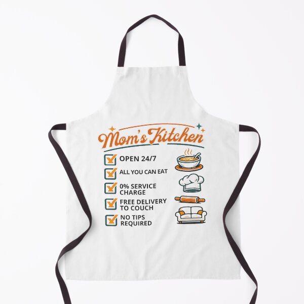 Item preview, Mom's Kitchen Open 24/7 Humorous Retro Gift designed and sold by chattsuede.
