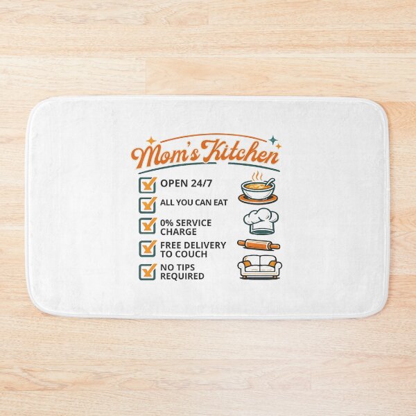 Item preview, Mom's Kitchen Open 24/7 Humorous Retro Gift designed and sold by chattsuede.