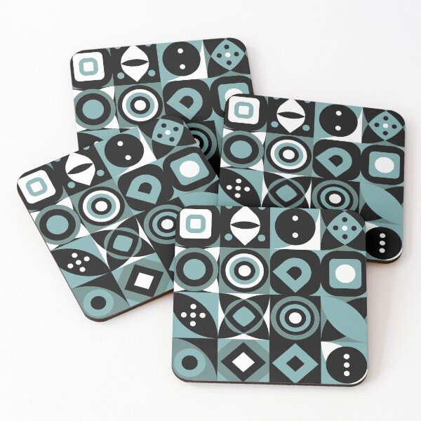 Item preview, Geometric Mesh Green Abstract Forms designed and sold by K Design Store.