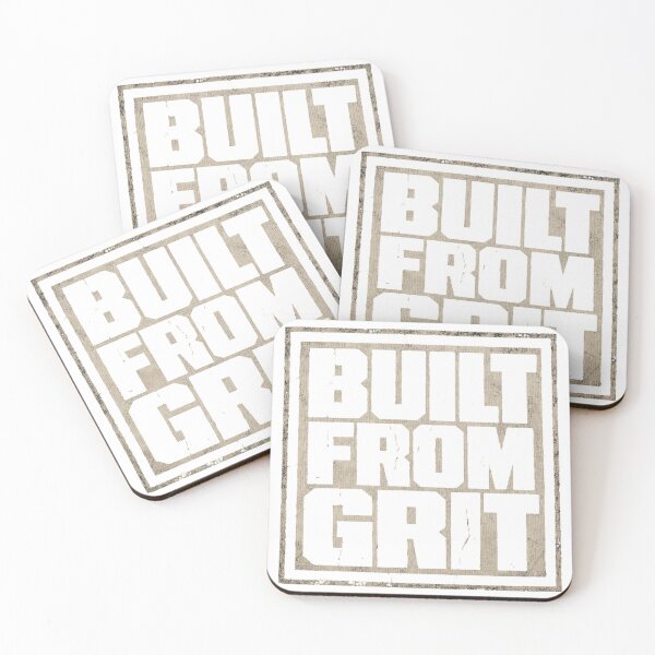 Item preview, Built From Grit affirmation t-shirt design designed and sold by Digital Specialties.