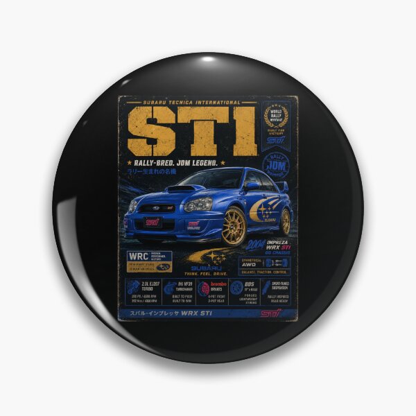 Item preview, 2004 Subaru Impreza WRX STI EJ257 AWD Rally Car JDM Vintage Art designed and sold by TheArtOfCar.