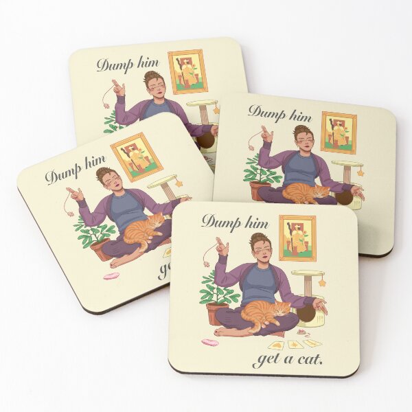 Item preview, Dump Him, Get a Cat designed and sold by Memento Missy.