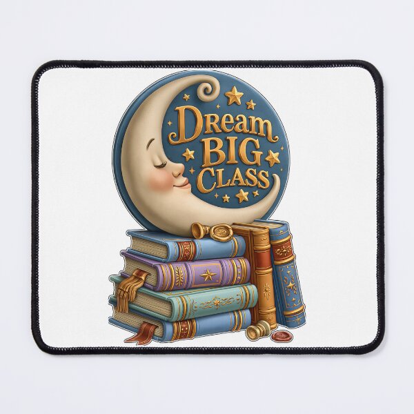 Item preview, Dream Big Class Cute Sleeping Moon Books designed and sold by Marcikart.