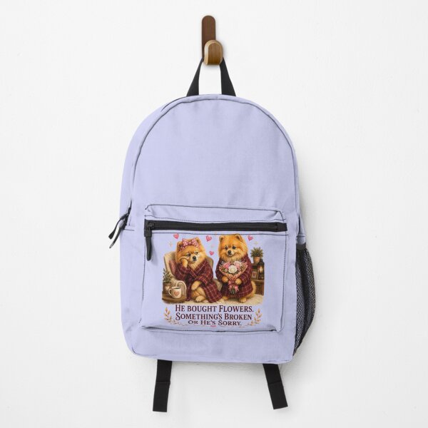 Item preview, Funny Pomeranian Couple Flowers Husband Wife Marriage Gift designed and sold by Gentlestate.