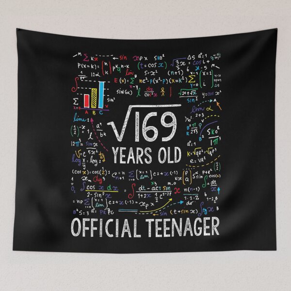 Item preview, Square Root of 169 13 Years Old Official Teenager Birthday designed and sold by JanetteNWillis.
