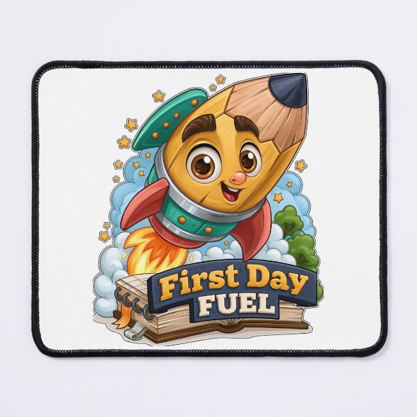 Item preview, First Day Fuel Cute Pencil Rocket Ship Back To School designed and sold by Marcikart.