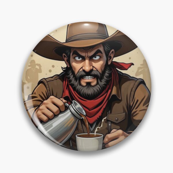 Item preview, Wanted Coffee digital western colorfull art designed and sold by Combatente.