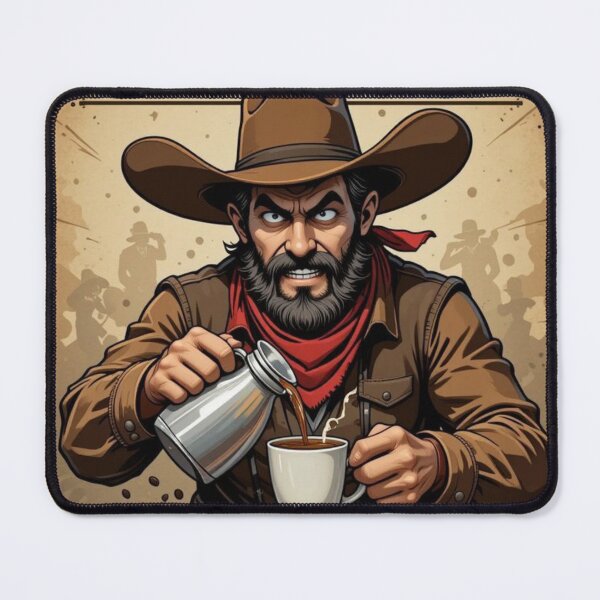 Item preview, Wanted Coffee digital western colorfull art designed and sold by Combatente.