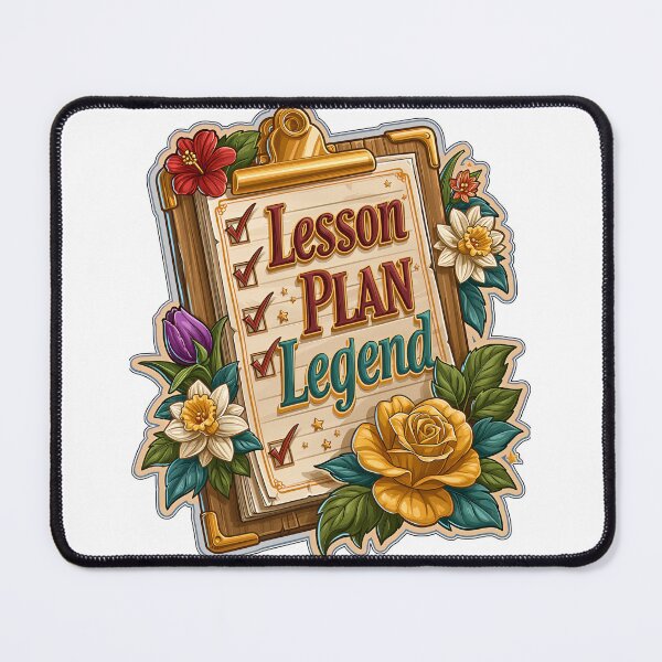 Item preview, Lesson Plan Legend Floral Clipboard Teacher designed and sold by Marcikart.