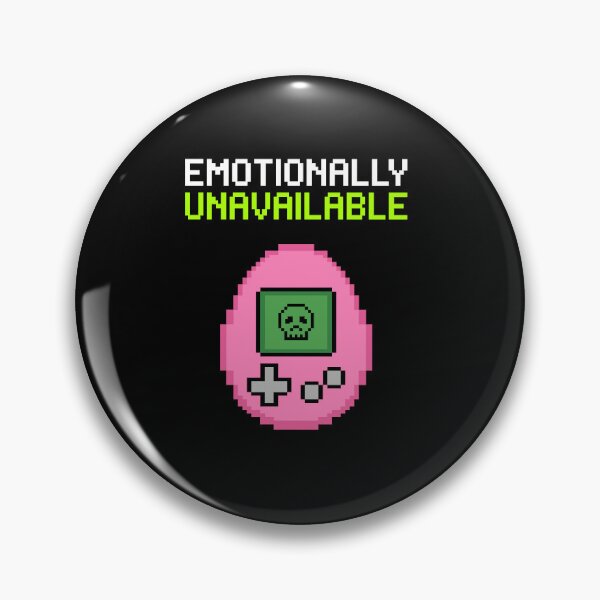 Item preview, Emotionally Unavailable - Dead Retro Digital Pet Pixel Art designed and sold by artistastshirt.