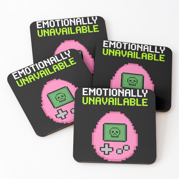 Item preview, Emotionally Unavailable - Dead Retro Digital Pet Pixel Art designed and sold by artistastshirt.