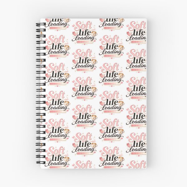 Item preview, Soft Life Loading Cute Pink Self Care Aesthetic designed and sold by NaphDesigns.