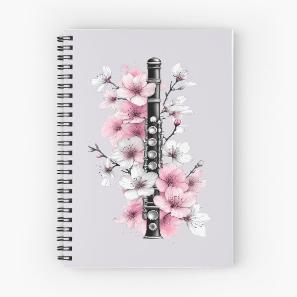 Item preview, Clarinet and Flowers - World Music Day and Botanical designed and sold by Art-Arcade6.