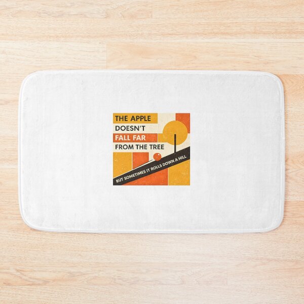 Item preview, Apple Rolls Down Hill Quote Mid-Century Modern Family Humor designed and sold by chattsuede.