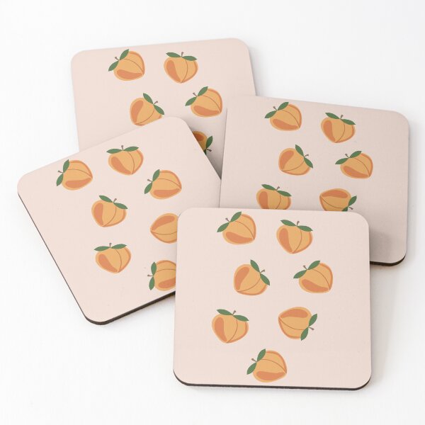 Item preview, Retro Heart Shaped Peach Illustration designed and sold by K Design Store.