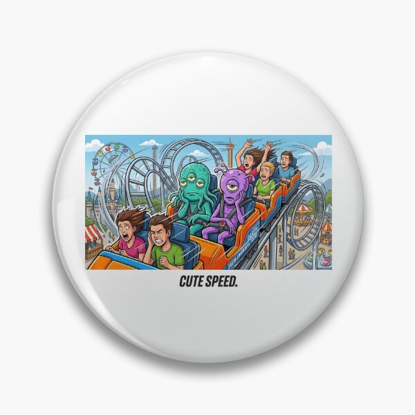 Item preview, Cute Speed - Funny Space Aliens Amusement Park Design designed and sold by HornbillDesign.