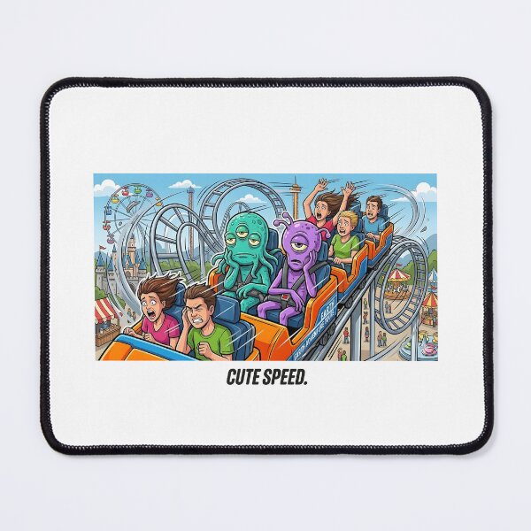 Item preview, Cute Speed - Funny Space Aliens Amusement Park Design designed and sold by HornbillDesign.