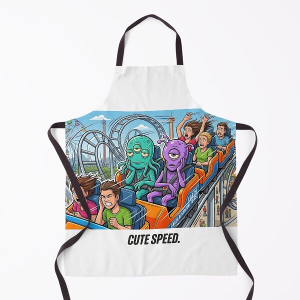 Item preview, Cute Speed - Funny Space Aliens Amusement Park Design designed and sold by HornbillDesign.
