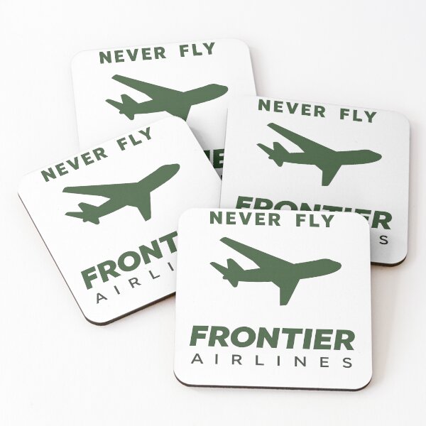 Item preview, Never Fly Frontier Airlines Funny Travel Parody Design designed and sold by Creative Spark.