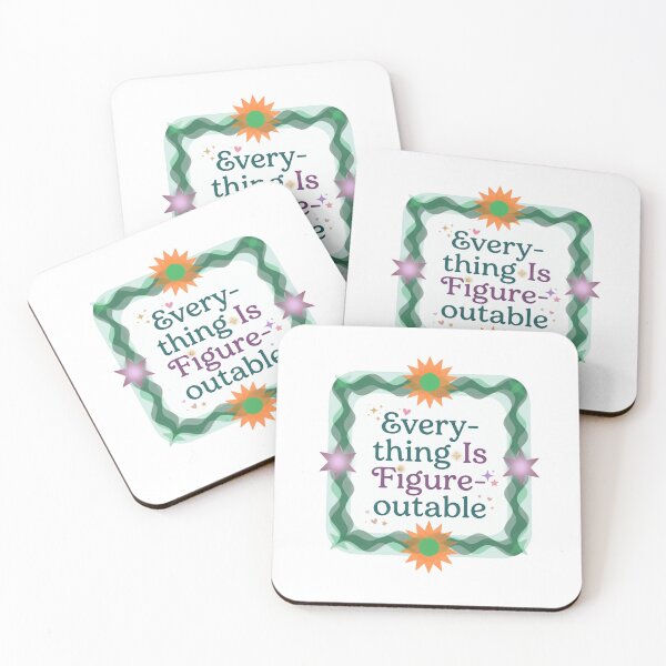 Item preview, Everything Is Figure-Outable Motivational Quote Positive Mindset Problem Solver designed and sold by RetroMini2026.