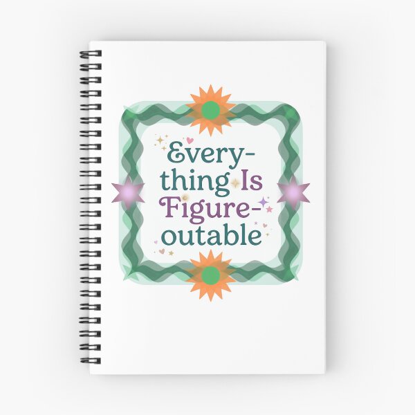 Item preview, Everything Is Figure-Outable Motivational Quote Positive Mindset Problem Solver designed and sold by RetroMini2026.