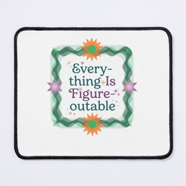 Item preview, Everything Is Figure-Outable Motivational Quote Positive Mindset Problem Solver designed and sold by RetroMini2026.