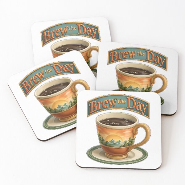 Item preview, Brew The Day Sunrise Mountain Landscape Coffee Cup designed and sold by Marcikart.