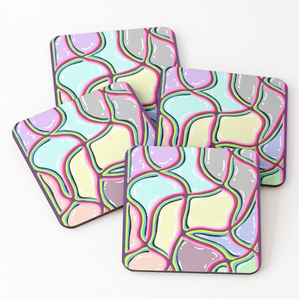Item preview, Pastel grid love wave designed and sold by HARSHINI maheshwaram Label.