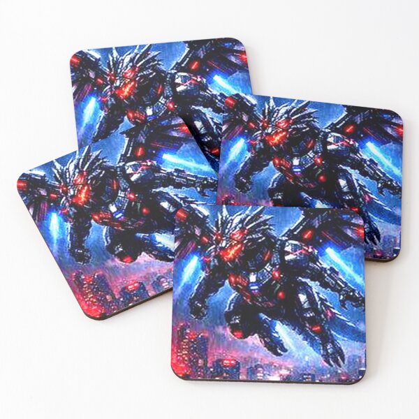 Item preview, Mecha Dragon: Apex Predator Over Neo Toky designed and sold by Neo Tokio.