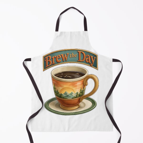 Item preview, Brew The Day Sunrise Mountain Landscape Coffee Cup designed and sold by Marcikart.