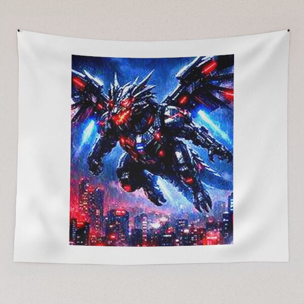 Item preview, Mecha Dragon: Apex Predator Over Neo Toky designed and sold by Neo Tokio.