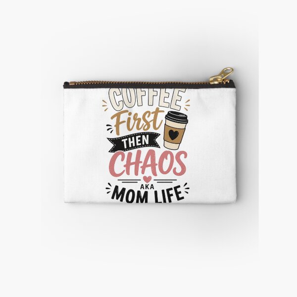 Artikelvorschau, Erst Kaffee, dann Chaos – Lustiger Mama-Alltag mit Kaffee-Humor entworfen und verkauft von EichStore.