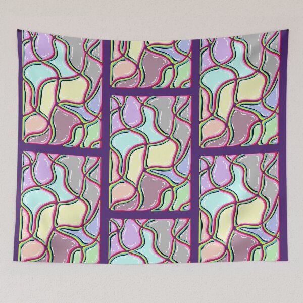 Item preview, Pastel grid love wave designed and sold by HARSHINI maheshwaram Label.